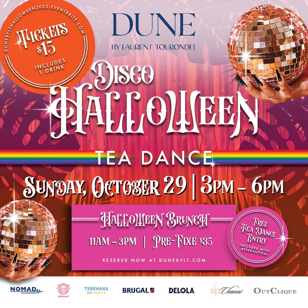 Halloween Brunch and Beachside Tea Dance at DUNE by LT